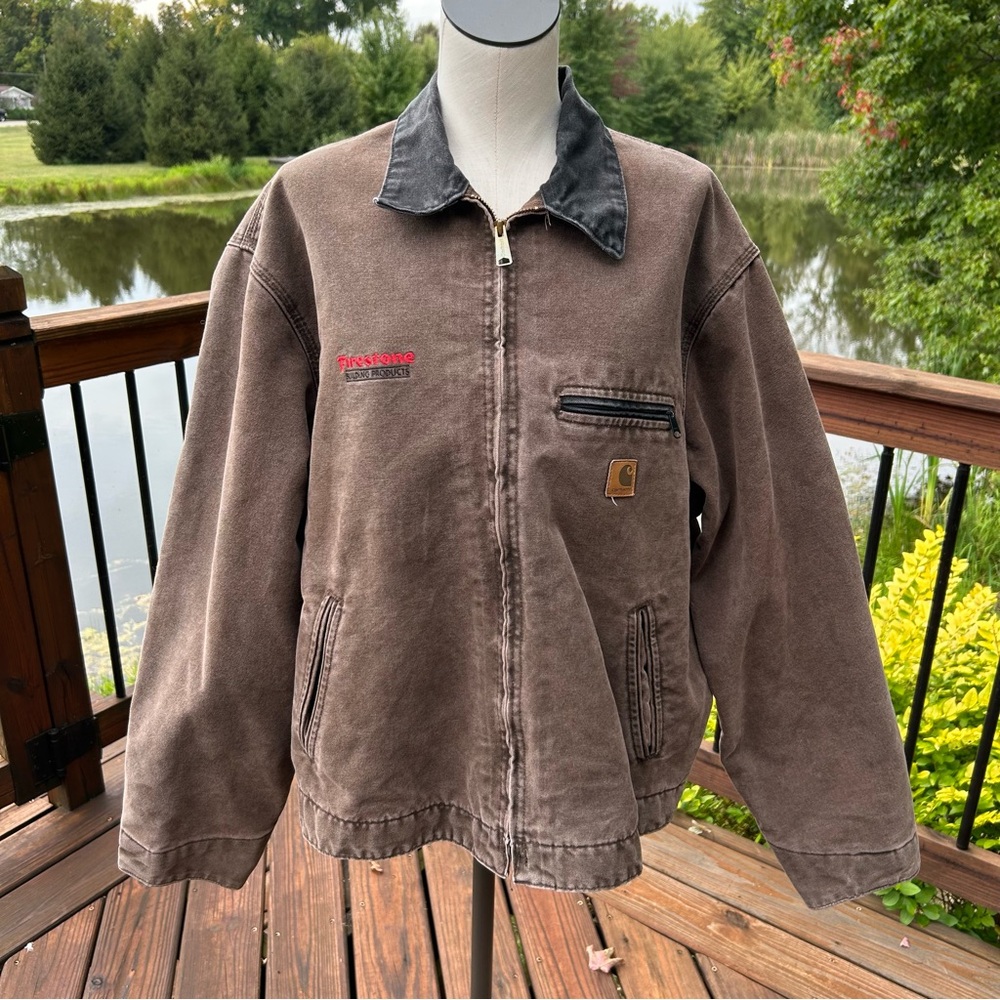 Vintage Carhartt Detroit Blanket J97 CHT Jacket Chestnut Brown Men’s Size XL